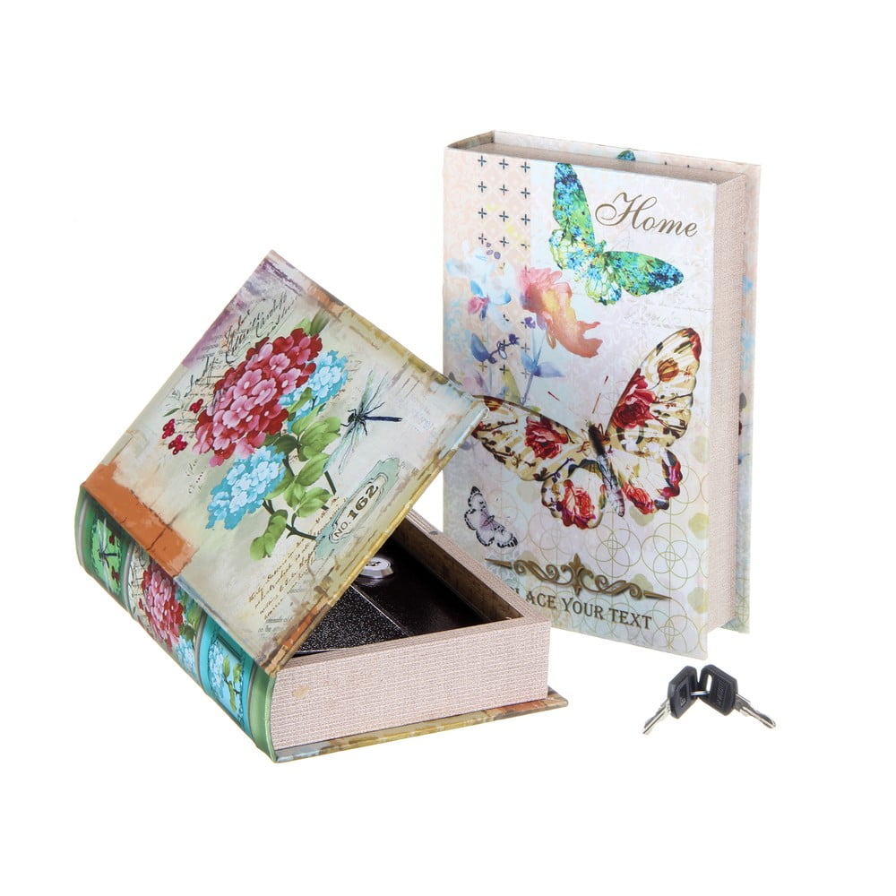 Cutie în formă de carte Unimasa Butterfly, 16 x 24 x 4,7 cm