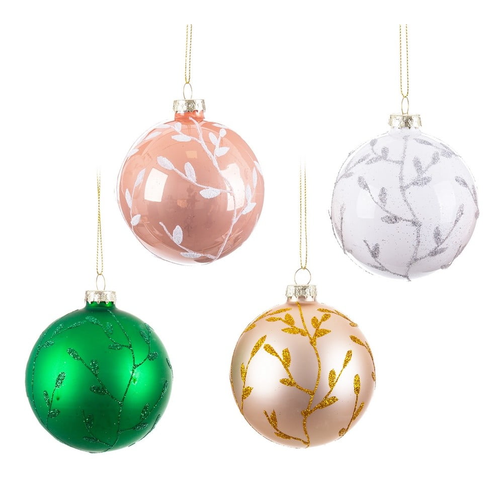 Ornamente de Crăciun 12 buc. din sticlă – Casa Selección