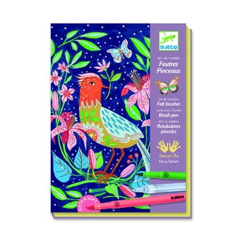 Set artistic cu 6 markere djeco zahrada