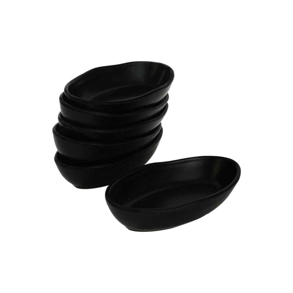  Boluri mici negru 6 buc. din ceramică – Hermia 