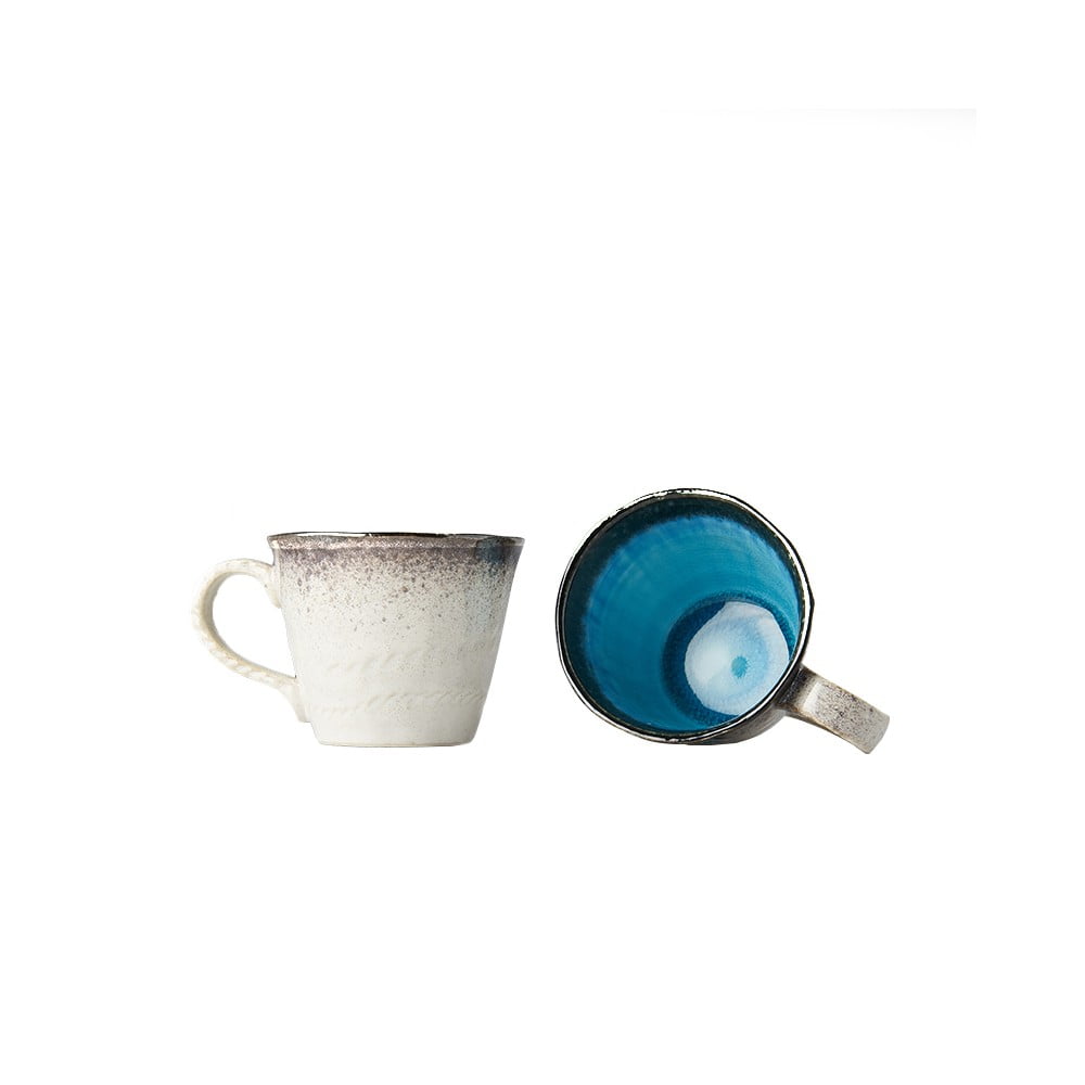 Cană din ceramică MIJ, 250 ml, albastru-alb bonami.ro imagine 2022