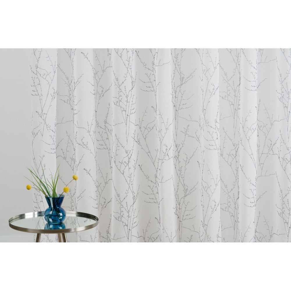 Perdea alb-gri 300x260 cm balada – mendola fabrics