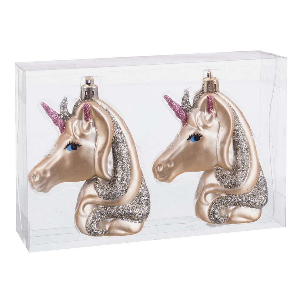 Ornamente de Crăciun 2 buc. 10 cm Unicorn – Casa Selección