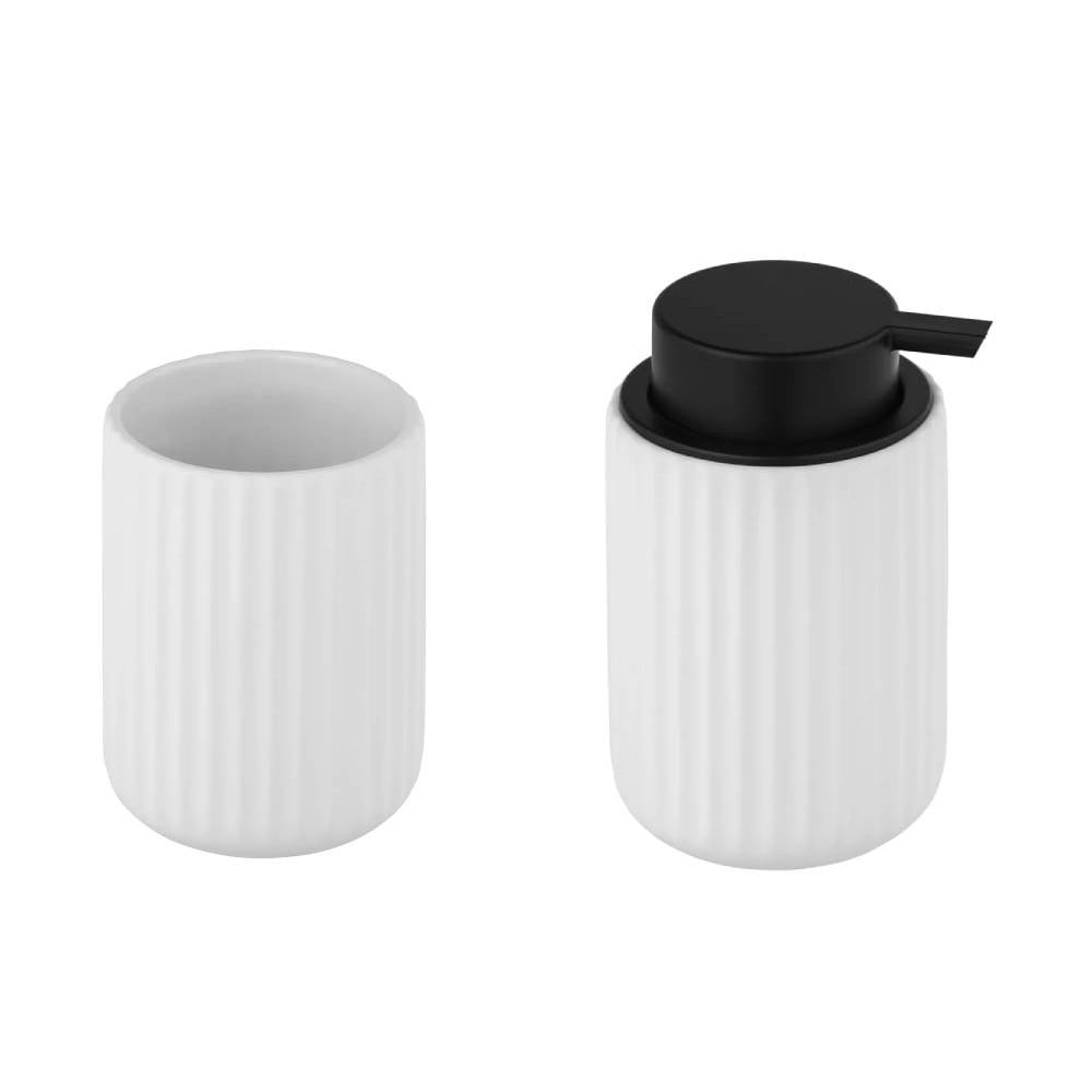 Set de accesorii de baie alb din ceramică Belluno – Wenko