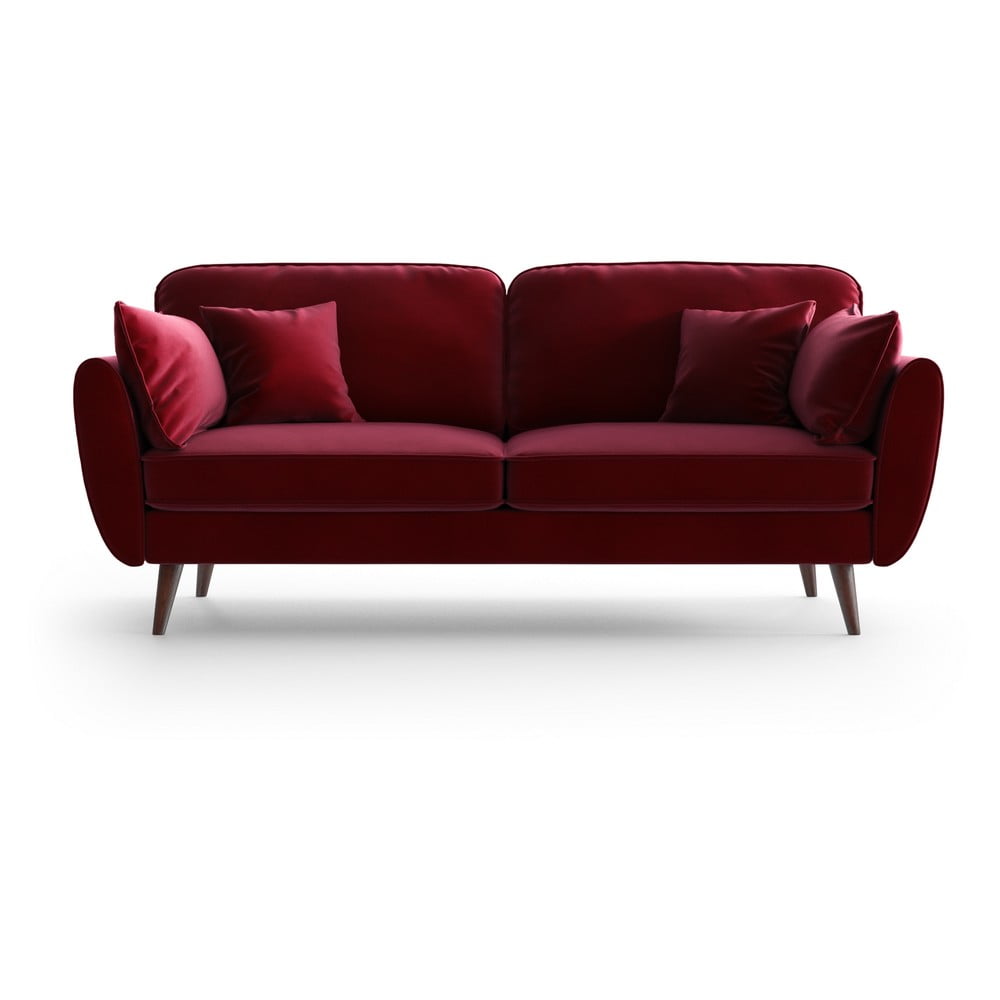 Canapea din catifea My Pop Design Auteuil, roșu bonami.ro imagine 2022