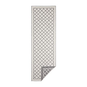 Covor adecvat pentru exterior bougari supreme, 250 x 80 cm, gri-crem