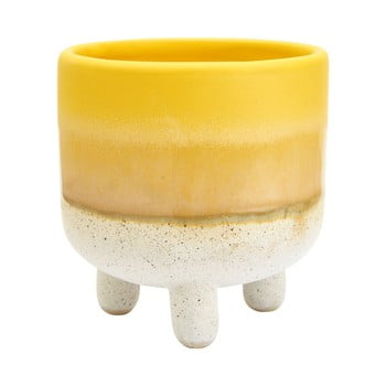 Ghiveci sass & belle bohemian home mojave, ø 7,5 cm, alb - galben