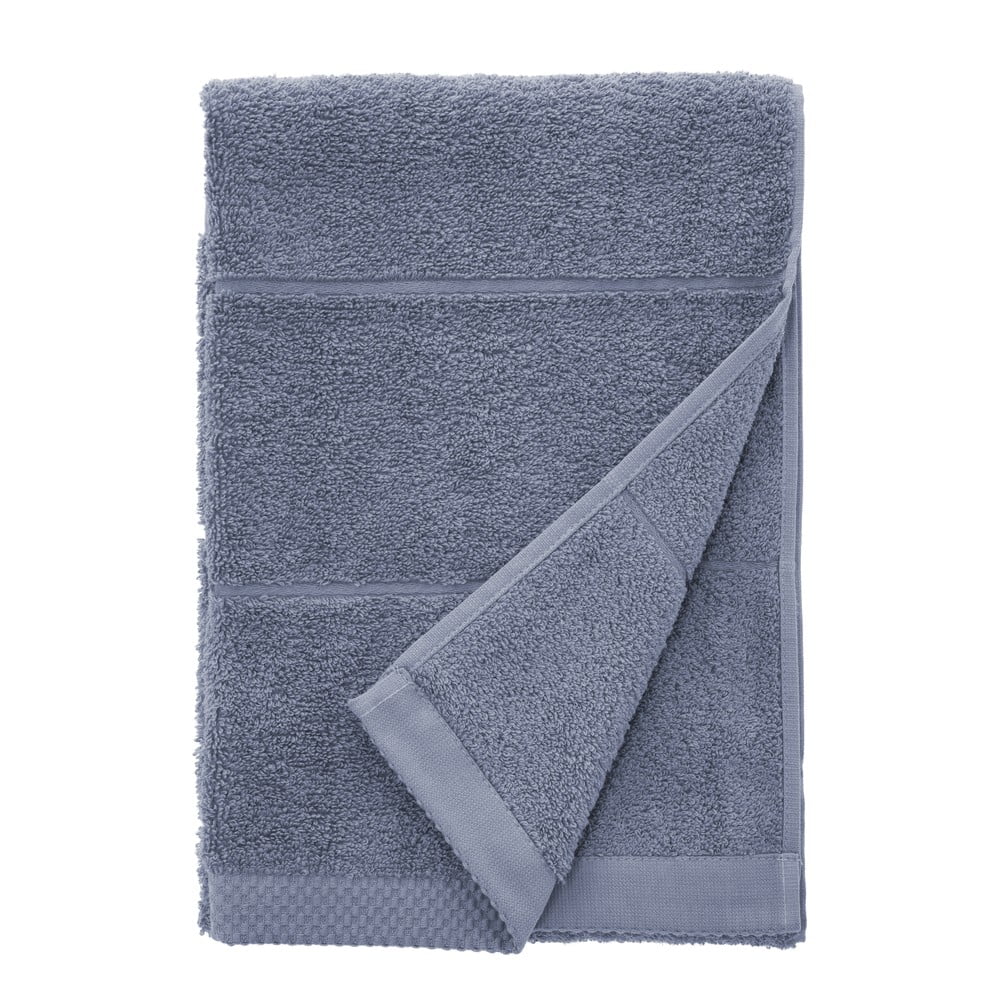 Prosop albastru din bumbac din frotir 50x100 cm Line – Södahl