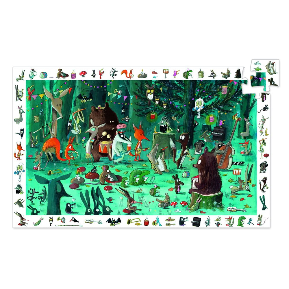 Puzzle pentru copii Djeco Observation Orchestră Pădure bonami.ro imagine 2022