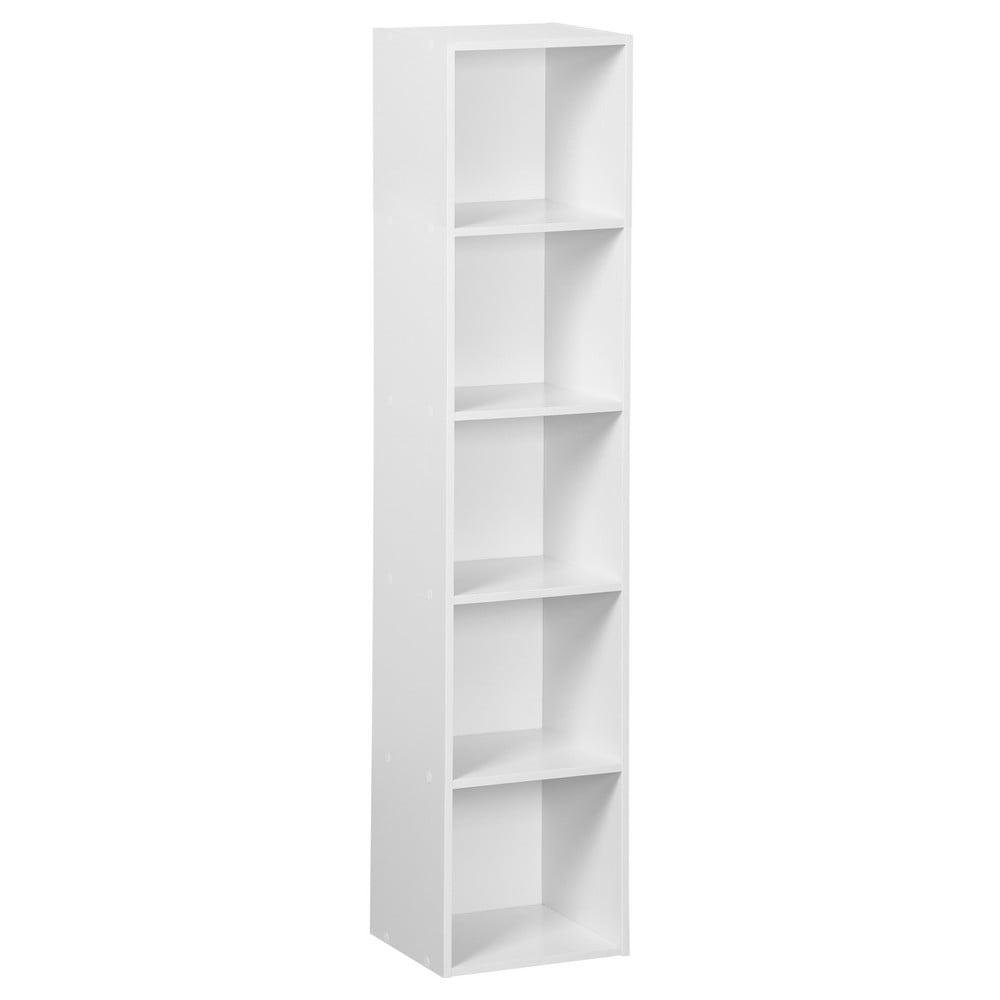 Bibliotecă albă 30x24x132 cm Cube – Casa Selección