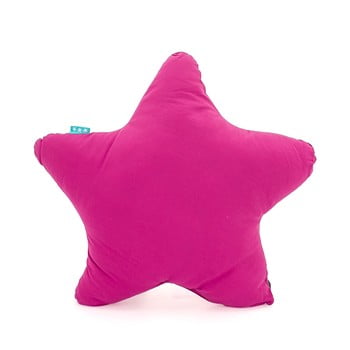 Pernă din bumbac happy friday basic estrella fuchsia, 50 x 50 cm, roz fucsia