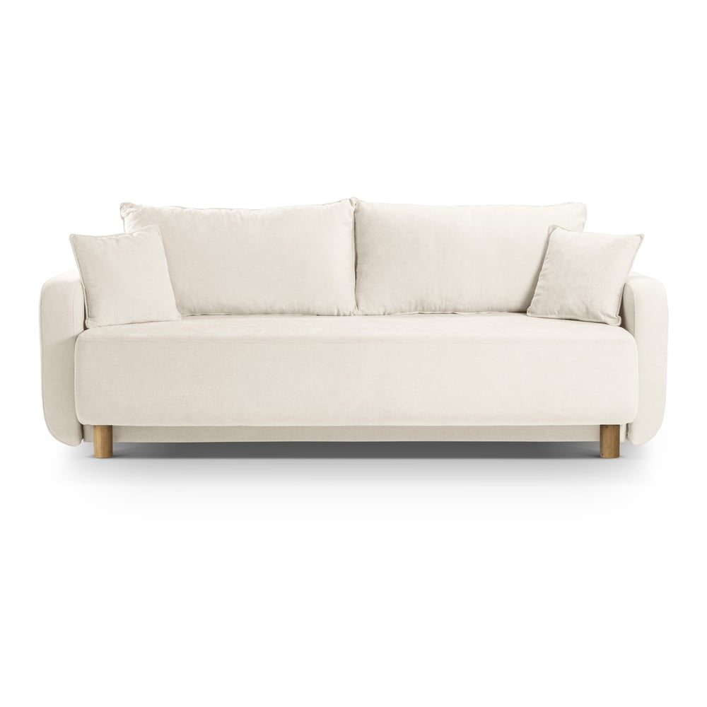 Canapea crem extensibilă/cu spațiu de depozitare 231 cm Elen – Micadoni
