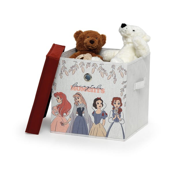Cutie de depozitare din material textil cu capac pentru copii Domopak Disney Princess, 30 x 30 x 30 x 30 cm
