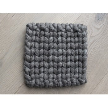 Suport țesut din lână pentru pahar/veselă wooldot braider coaster, 20 x 20 cm, maro nucă