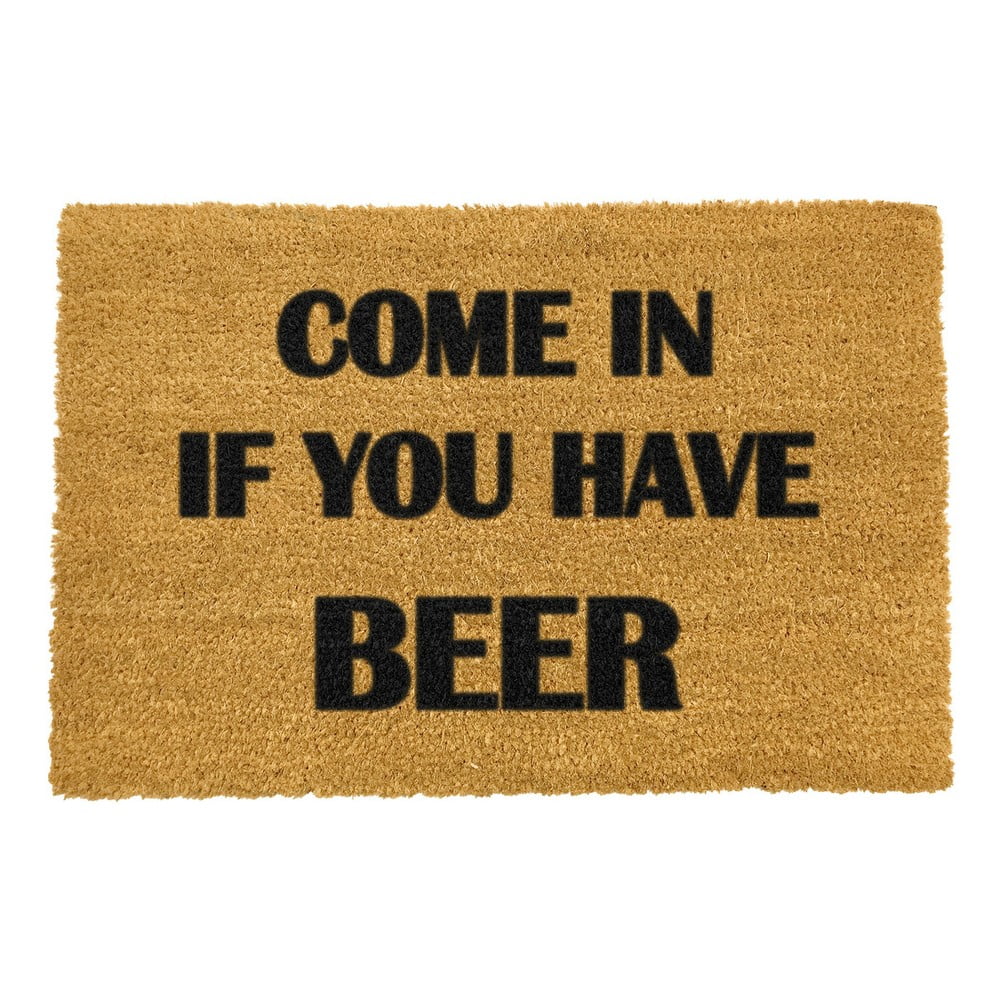 Covoraș intrare din fibre de cocos Artsy Doormats Come Again and Bring Beer, 40 x 60 cm bonami.ro