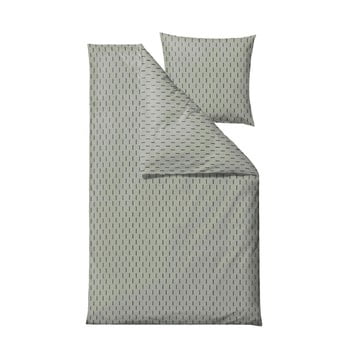 Lenjerie de pat din bumbac ranforce pentru pat single södahl graphic, 140 x 200 cm, verde