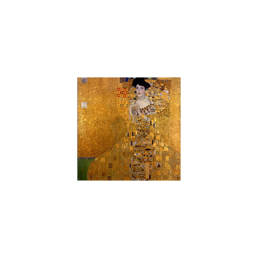 Reproducere tablou Gustav Klimt – Adele Bloch Bauer I, 40 x 40 cm bonami.ro