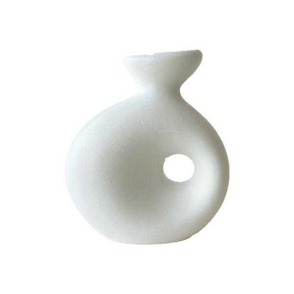 Vază din ceramică Rulina Delta, alb