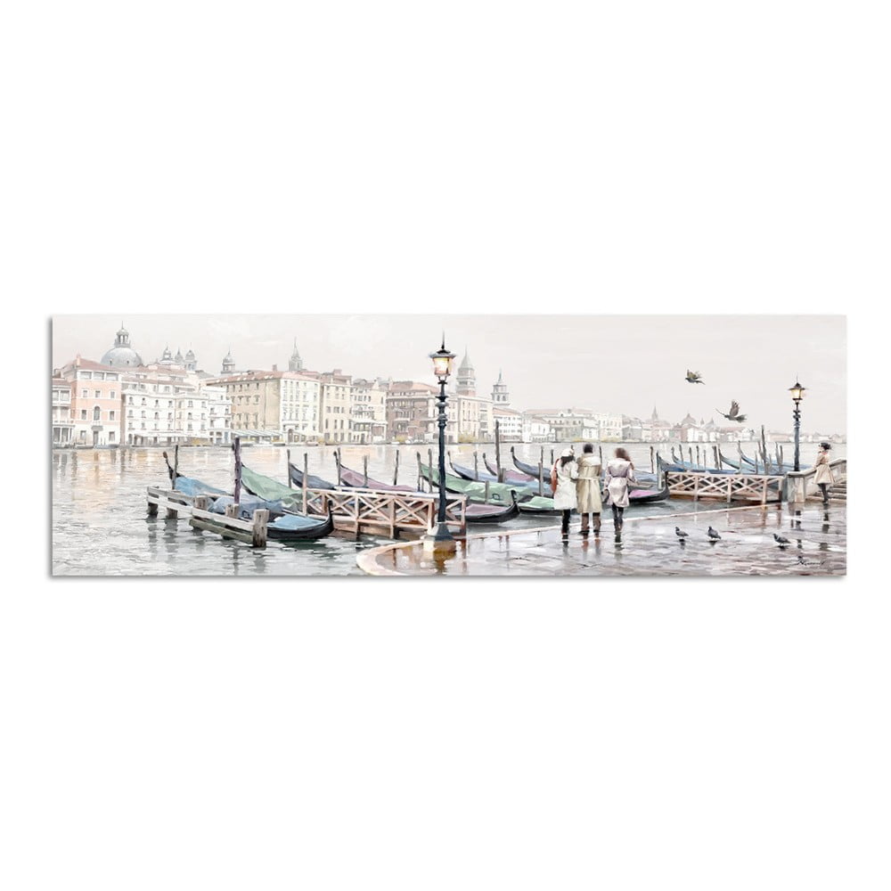 Poza Tablou Styler Watercolor Venezia Gondole, 45 x 140 cm