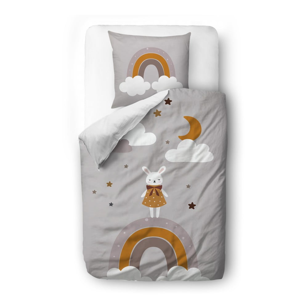 Lenjerie de pat pentru copii din bumbac satinat Butter Kings Up In The Sky, 1350 x 200 cm 1350 imagine noua somnexpo.ro
