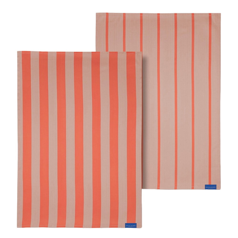 Prosoape de vase 2 buc. din bumbac 50x70 cm Stripes – Mette Ditmer Denmark