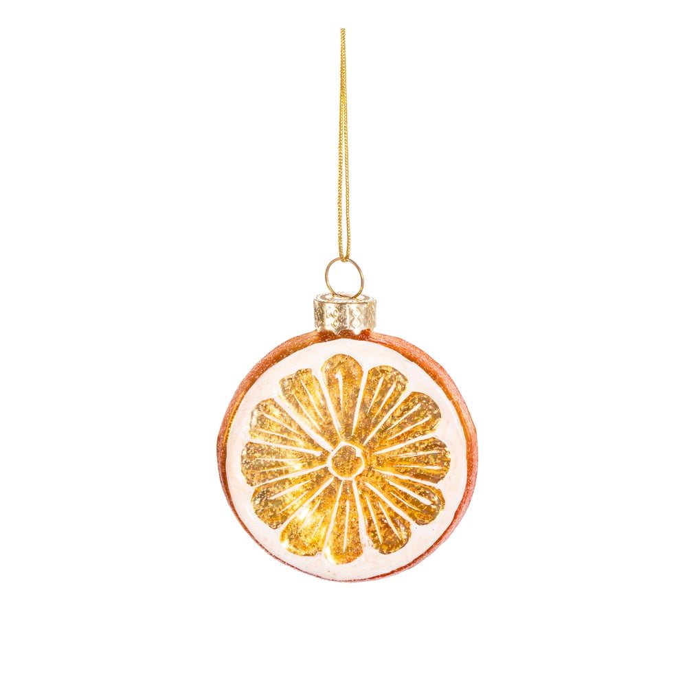 Ornament de Crăciun din sticlă Orange – Sass & Belle