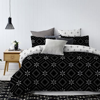 Lenjerie de pat din microfibră decoking midnight, 135 x 200 cm