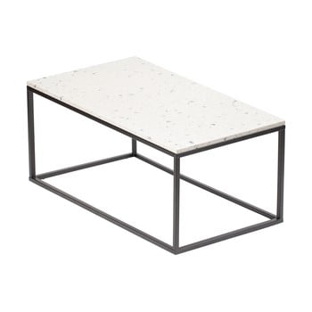 Măsuță de cafea cu blat din gresie rge bianco, lungime 110 cm