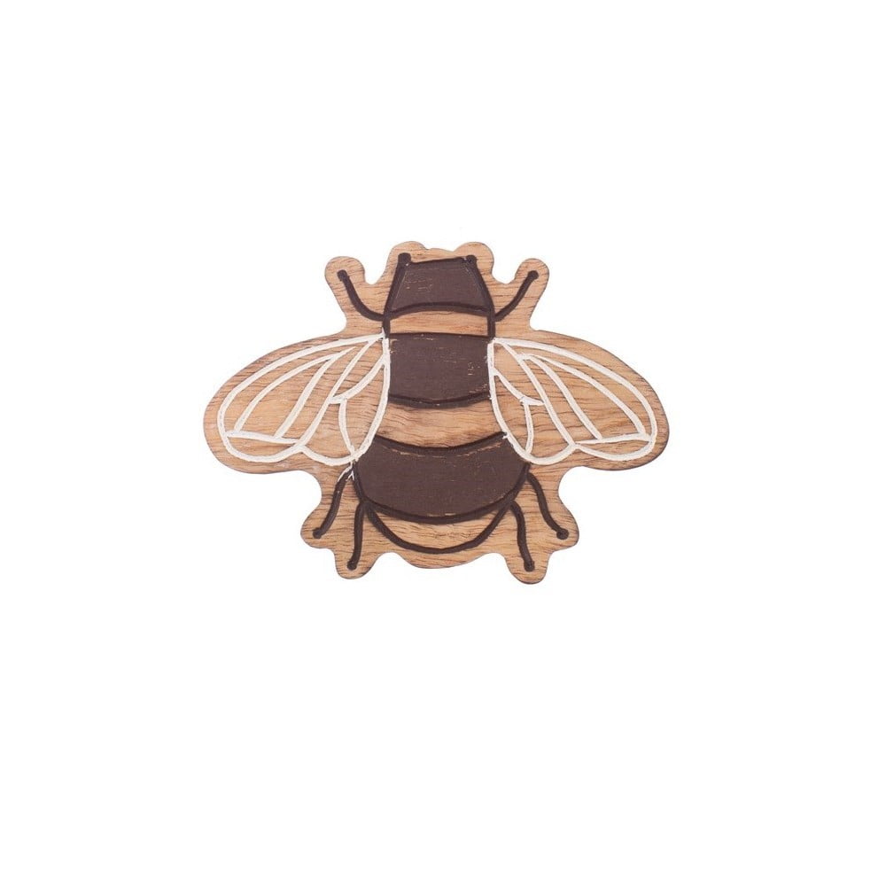 Set 4 suporturi de pahare din lemn sass & belle bee