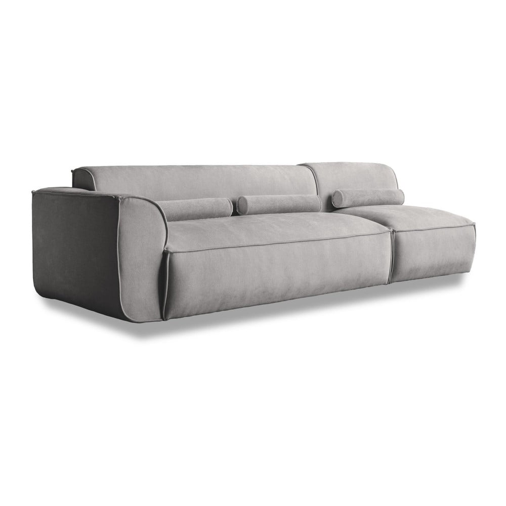 Șezlong modular gri deschis (cu colț pe partea stângă ) Flex Felix – Miuform