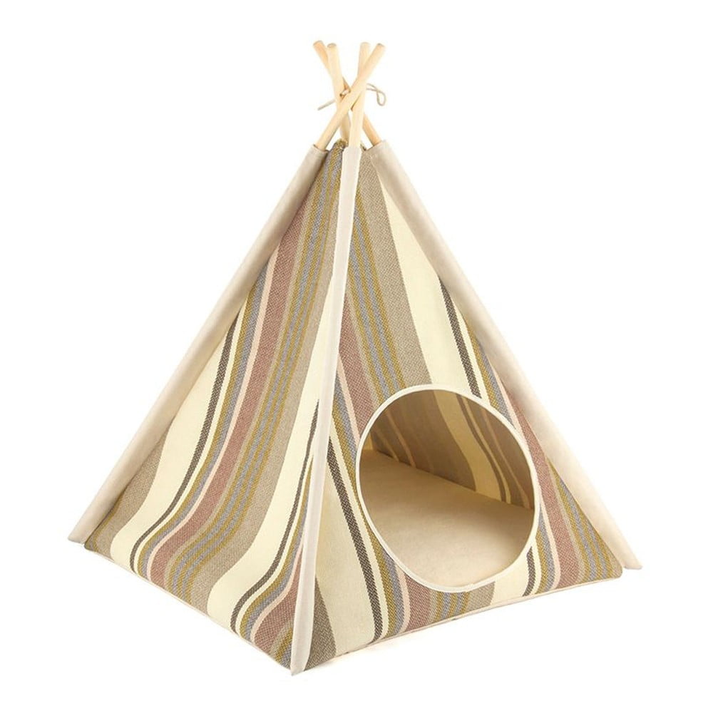 Cort teepee bej pentru animale de companie 63x63 cm Cozy Cove Seacost – P.L.A.Y.