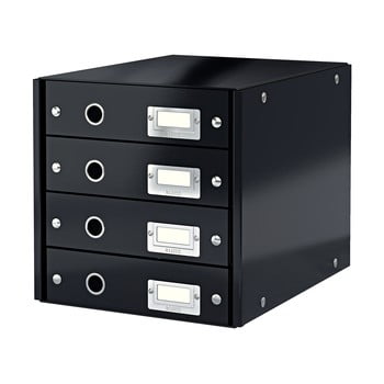 Cutie cu 4 compartimente leitz office, lungime 36 cm, negru