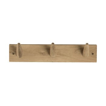 Cuier de perete din lemn de stejar canett uno, lățime 40 cm
