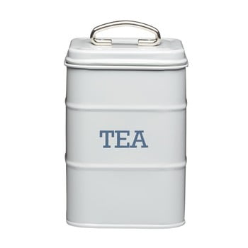 Cutie metalică pentru ceai kitchen craft nostalgia, gri, înălțime 17 cm