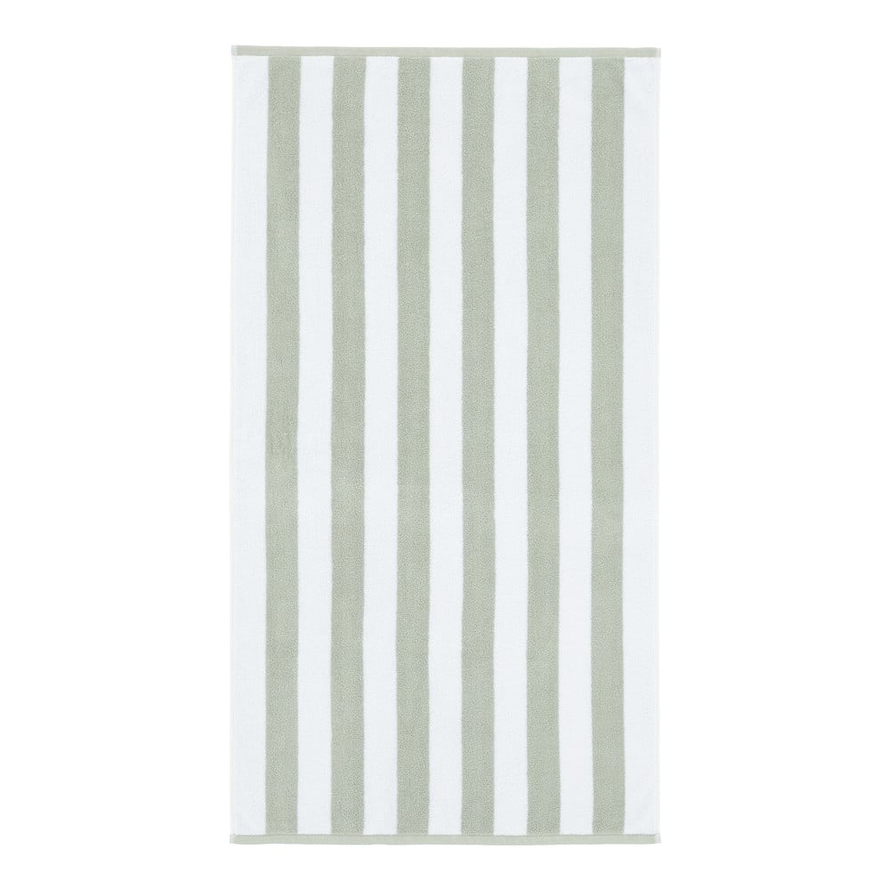 Prosop alb/gri din bumbac 50x85 cm Stripe Jacquard – Bianca