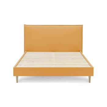 Pat dublu bobochic paris sary light, 180 x 200 cm, galben