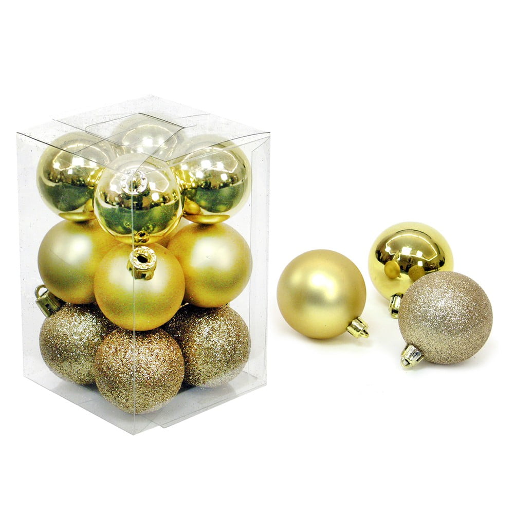 Set 12 decorațiuni de Crăciun Unimasa Navidad, auriu bonami.ro imagine 2022