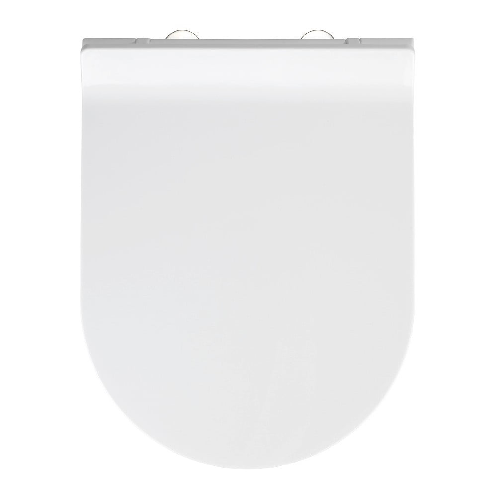 Capac WC cu închidere lentă Wenko Habos, 46 x 36 cm, alb bonami.ro