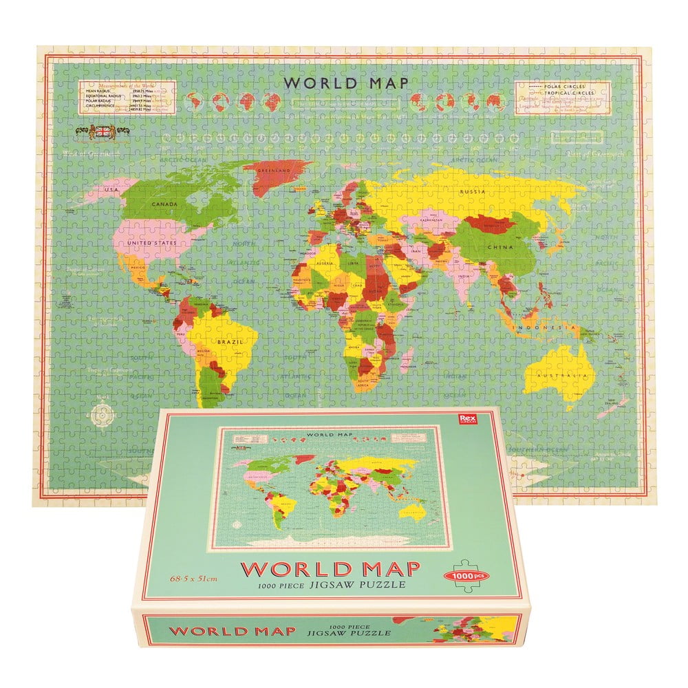 Puzzle (număr de piese 1000) World Map – Rex London