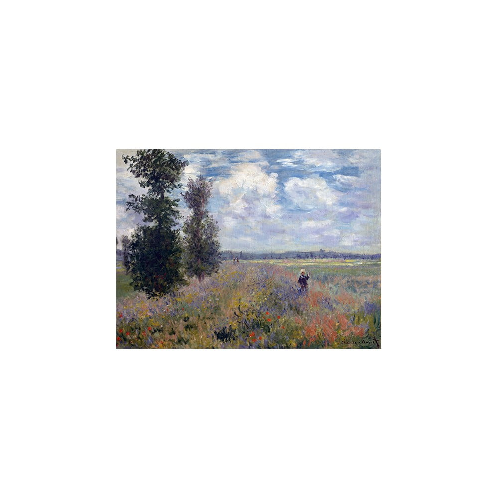 Reproducere tablou Claude Monet – Poppy Fields near Argenteuil, 40×30 cm bonami.ro