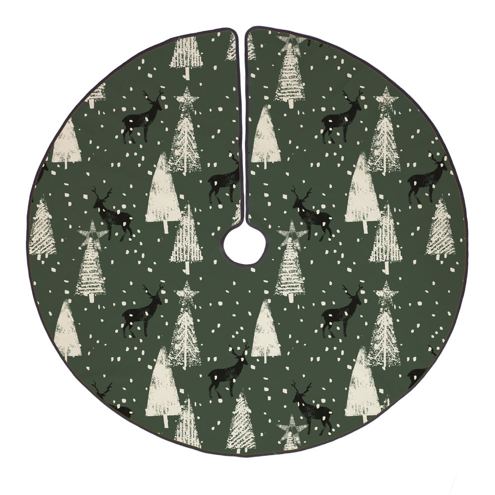 Covor din bumbac pentru bradul de Crăciun Butter Kings Deer in the Forest, ø 130 cm bonami.ro imagine 2022