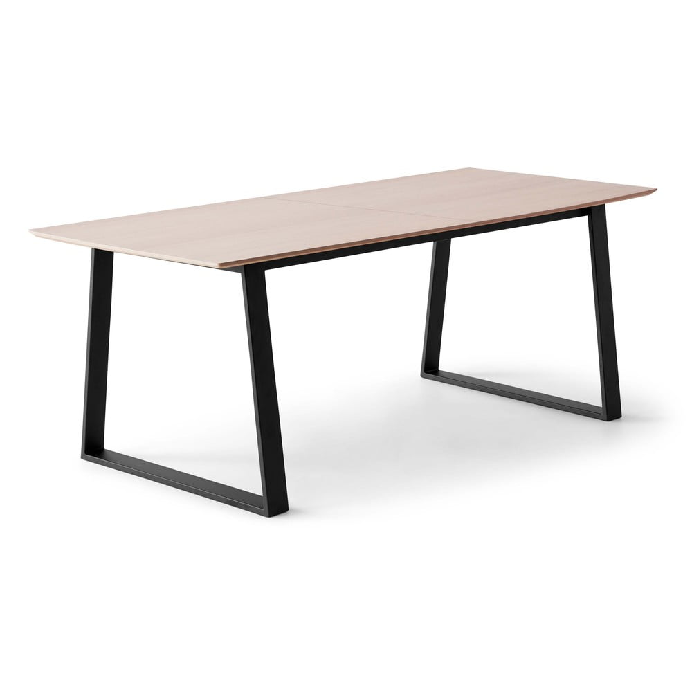 Masă de dining în culoare naturală extensibilă cu blat cu aspect de lemn de stejar 100x210 cm Meza – Hammel Furniture