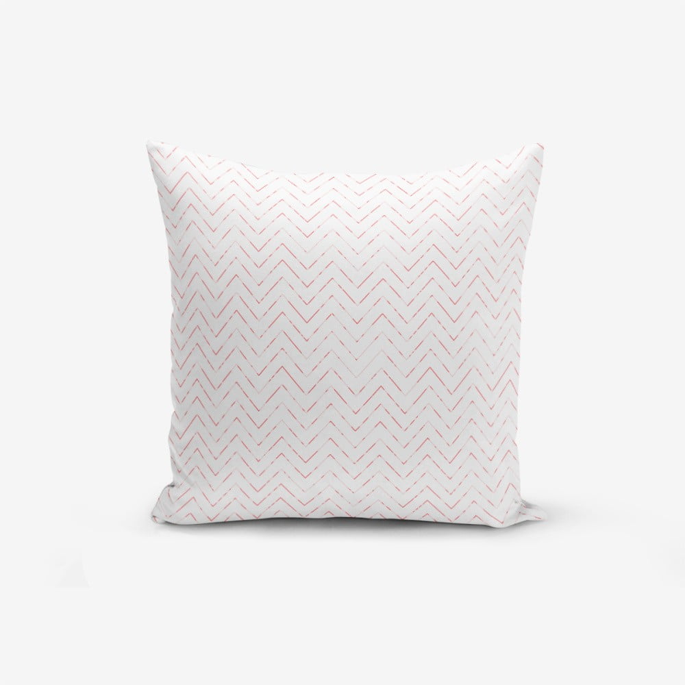 Față de pernă cu amestec din bumbac Minimalist Cushion Covers Fusya Colorful Zigzag Modern, 45 x 45 cm bonami.ro imagine 2022
