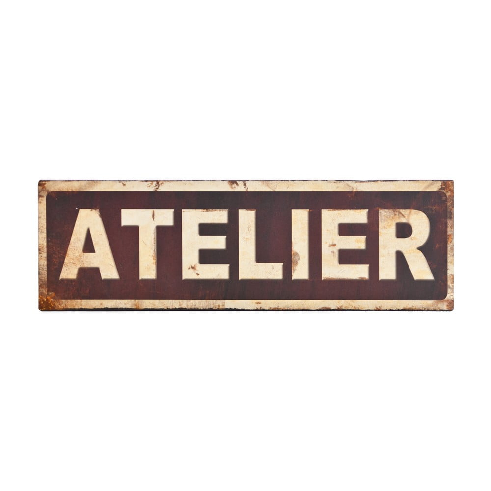 Inscripție metalică Antic Line Atelier, 35 x 11 cm Antic Line