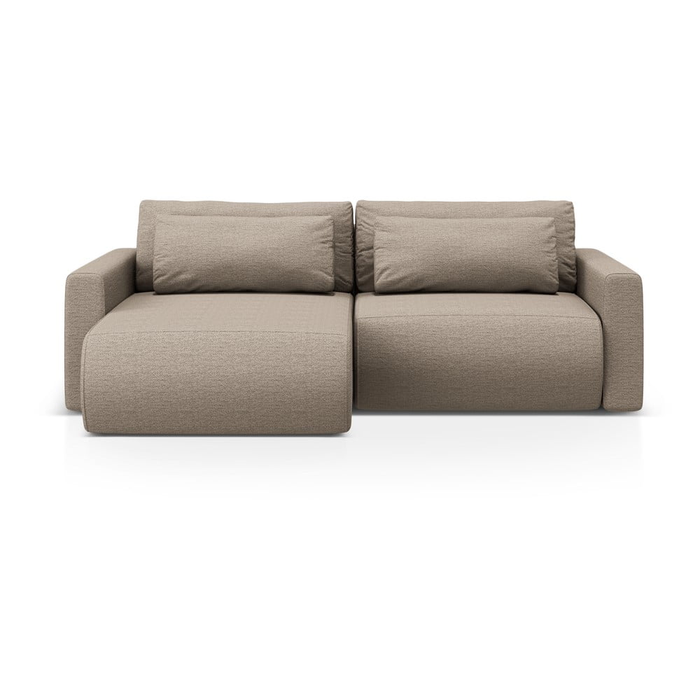 Colțar maro deschis extensibil, cu spațiu de depozitare Belfast – Cosmopolitan Design