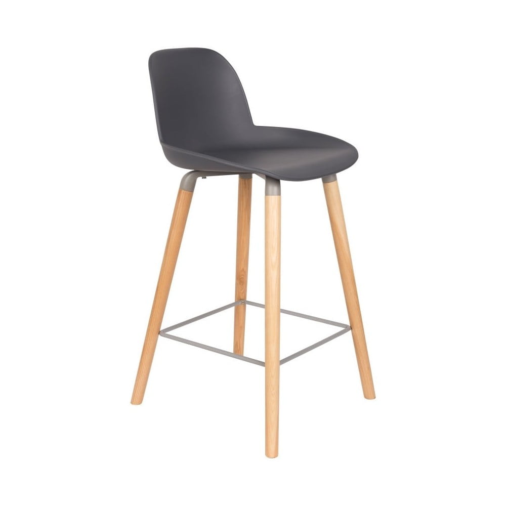 Set 2 scaune bar Zuiver Albert Kuip, înălțime scaun 65 cm, gri închis bonami.ro