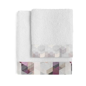 Set 2 prosoape din bumbac blanc pond