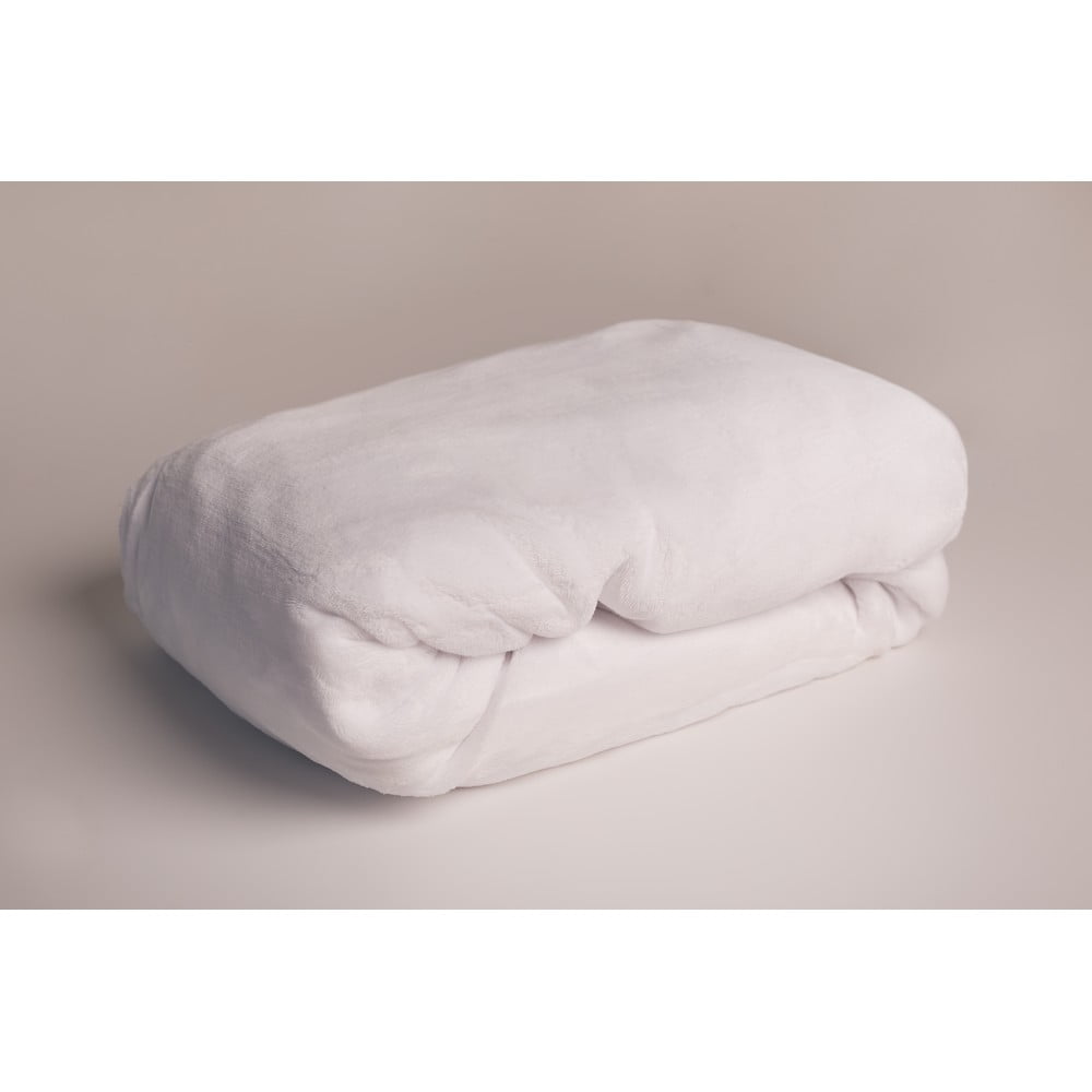 Cearceaf alb din micropluș cu elastic 90×200 cm – Jerry Fabrics 90x200 imagine noua somnexpo.ro