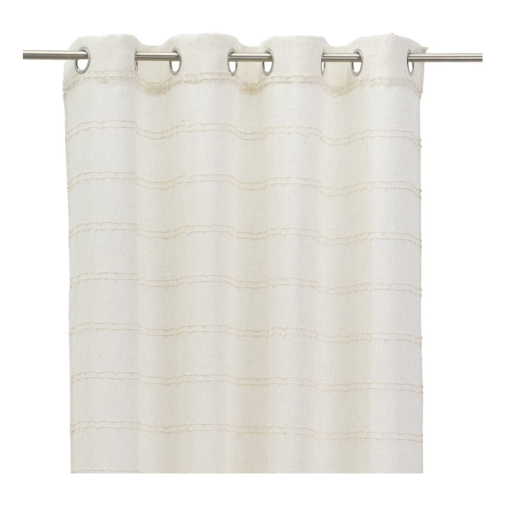 Draperie bej din amestec de in 140x260 cm Nodes – Casa Selección