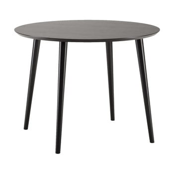 Masă woodman cloyd, ø 100 cm, negru